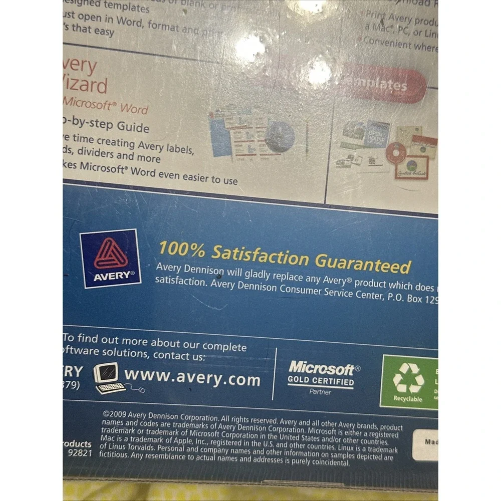 Avery Easy Peel Mailing Address Labels Laser 1‎ x 2 5/8 White 3000/Box 5160
